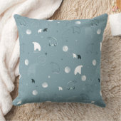 かわいい北極を表示するパターン クッション (ブランケット)