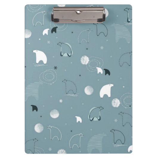 かわいい北極を表示するパターン クリップボード (正面)