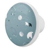 かわいい北極を表示するパターン セラミックノブ (右)