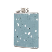 かわいい北極を表示するパターン フラスク (左)