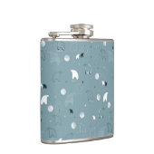 かわいい北極を表示するパターン フラスク (右)