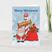 かわいい北極サンタカード シーズンカード (正面)
