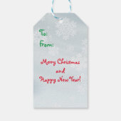 かわいい北極熊のクリスマスギフトタグ ギフトタグ (裏面)