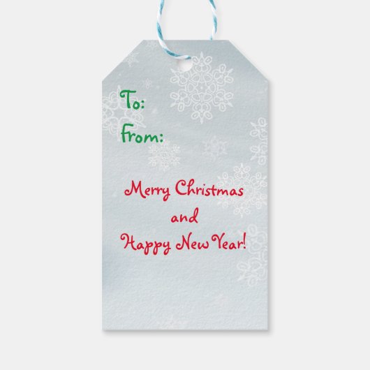 かわいい北極熊のクリスマスギフトタグ ギフトタグ (裏面)