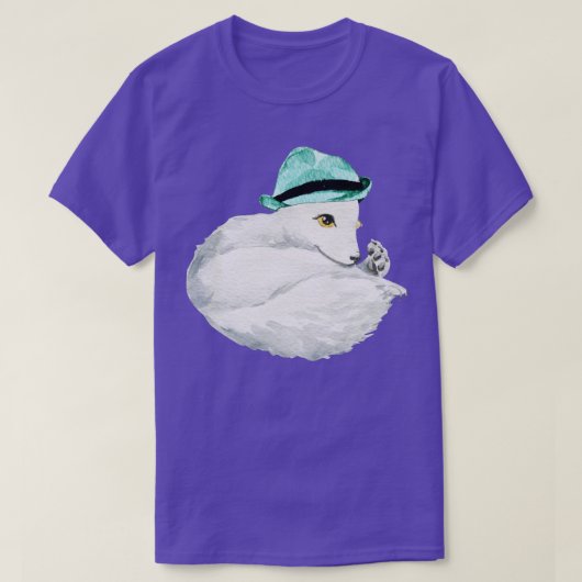 かわいい北極狐2 Tシャツ (デザイン正面)
