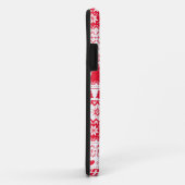 かわいい北欧の民俗休日赤いパターンカスタム Case-Mate iPhoneケース (裏面/右)