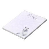 かわいい北欧キツネとフローラマーキング ノートパッド (回転)