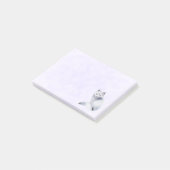 かわいい北欧キツネとフローラマーキング ポストイット (アングル)