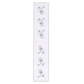 かわいい北欧キツネとフローラマーキング ミディアムテーブルランナー (正面)