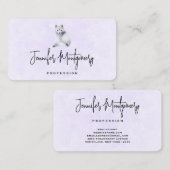 かわいい北欧キツネとフローラマーキング 名刺 (正面/裏面)