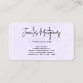 かわいい北欧キツネとフローラマーキング 名刺 (裏面)