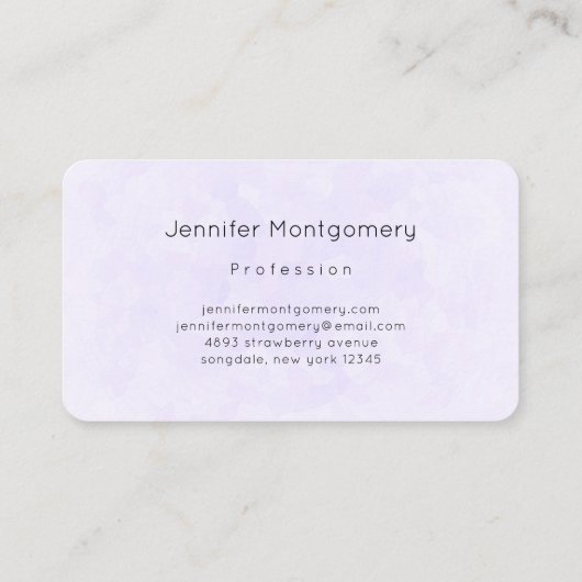 かわいい北欧キツネとフローラマーキング 名刺 (裏面)