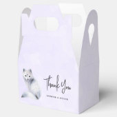 かわいい北欧キツネとフローラマークありがとう フェイバーボックス (オープン)