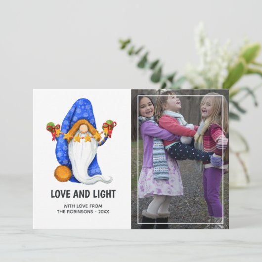 かわいい北欧クリスマス格言写真 シーズンカード (スタンド正面)