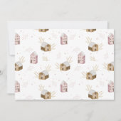 かわいい北欧スカンジナルモダンハウスクリスマス 招待状 (裏面)