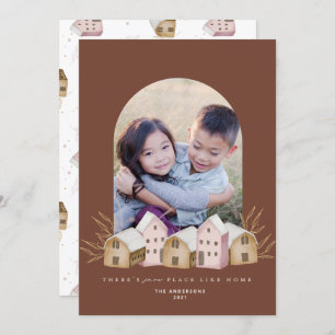 かわいい北欧スカンジナルモダンハウスクリスマス 招待状