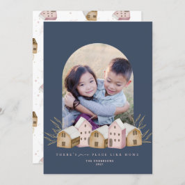 かわいい北欧スカンジナルモダンハウスクリスマス 招待状