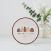 かわいい北欧スカンジナルモダンハウスクリスマス 案内状 (スタンド正面)