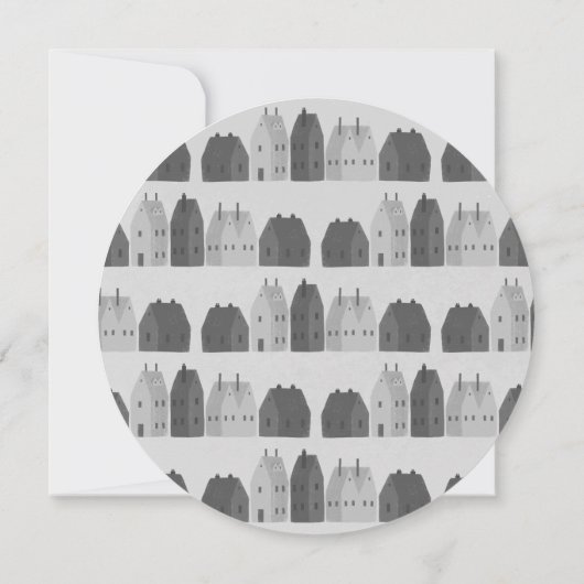 かわいい北欧スカンジナルモダンハウスクリスマス 案内状 (裏面)