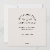 かわいい北欧格言クリスマス シーズンカード (裏面)