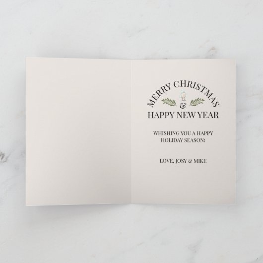 かわいい北欧格言クリスマス シーズンカード (内部)