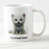 かわいい北絵を描極キツネのデジタル コーヒーマグカップ