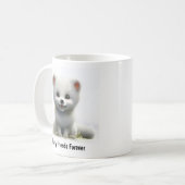 かわいい北絵を描極キツネのデジタル コーヒーマグカップ (正面左)