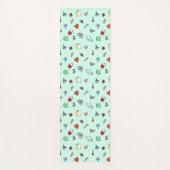 かわいい医療アイコンパターン ヨガマット (正面)