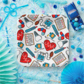 かわいい医療ナースドクターテーマ混合パターン ペーパープレート (パーティー)