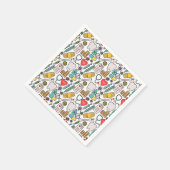 かわいい医療ナース、医師、医療をテーマにした スタンダードカクテルナプキン (角)