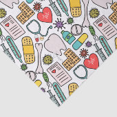 かわいい医療ナース、医師、医療をテーマにした 薄葉紙 (詳細)