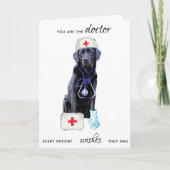 かわいい医療従事者ドクター感謝カード サンキューカード (正面)