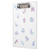 かわいい医療漫画の医師の看護のドードル クリップボード (左)