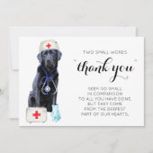 かわいい医療看護ドッグありがとうナース週間 シーズンカード (正面)