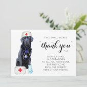 かわいい医療看護ドッグありがとうナース週間 シーズンカード (スタンド正面)