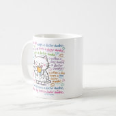 かわいい医者のマグカップ コーヒーマグカップ (正面左)