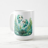 かわいい十二星座の魚座 コーヒーマグカップ (正面左)