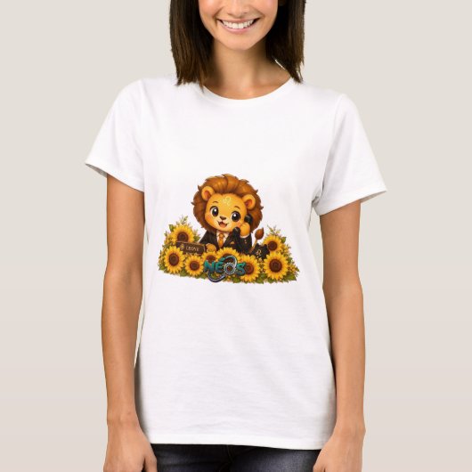 かわいい十二星座レオ Tシャツ (正面)