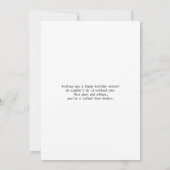 かわいい千鳥格子のサンタスノーフレーク (裏面)