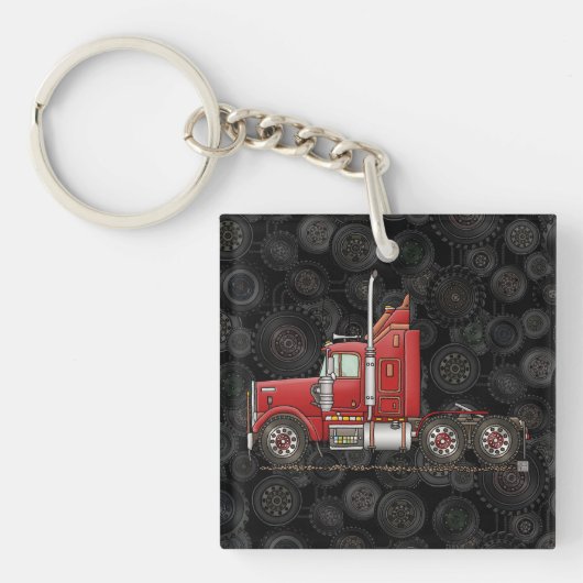 かわいい半タクシー キーホルダー (正面)