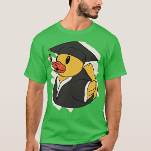かわいい卒業ゴムダッキー(アヒルちゃん)キーアヒル卒業 Tシャツ