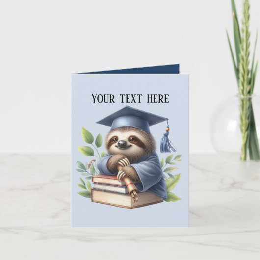 かわいい卒業スロット追加メッセージ カード (正面)