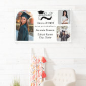 かわいい卒業写真コラージュのバナー 横断幕 (インサイチュ)