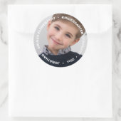 かわいい卒業写真 ラウンドシール (バッグ)