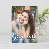 かわいい卒業写真 卒業パーティー 招待状 (スタンド正面)