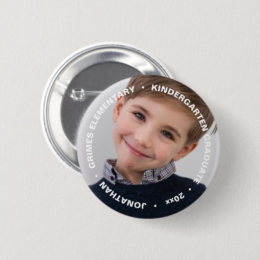 かわいい卒業写真 缶バッジ (正面&裏面)