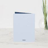 かわいい卒業式のカウメッセージ カード (裏面)