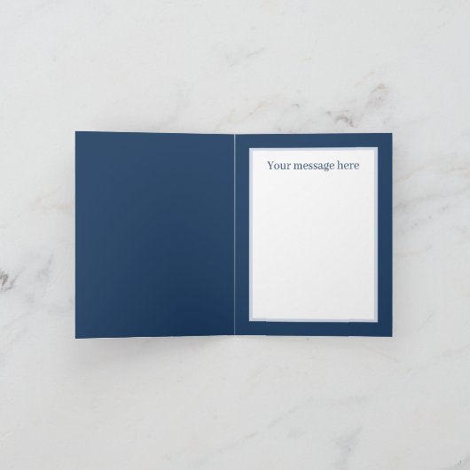 かわいい卒業式のカウメッセージ カード (内部)