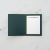 かわいい卒業式の追加メッセージアリゲーター カード (内部)