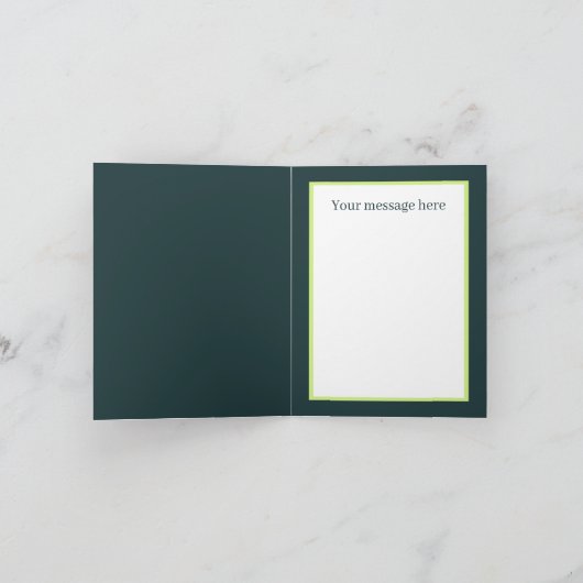 かわいい卒業式の追加メッセージアリゲーター カード (内部)